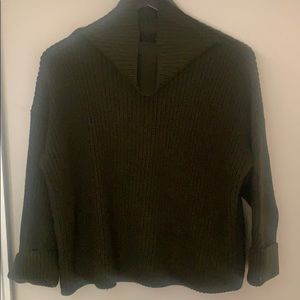 Crop Funnelneck Sweater